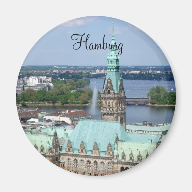 Hamburg Town Hall Magnet (Front)