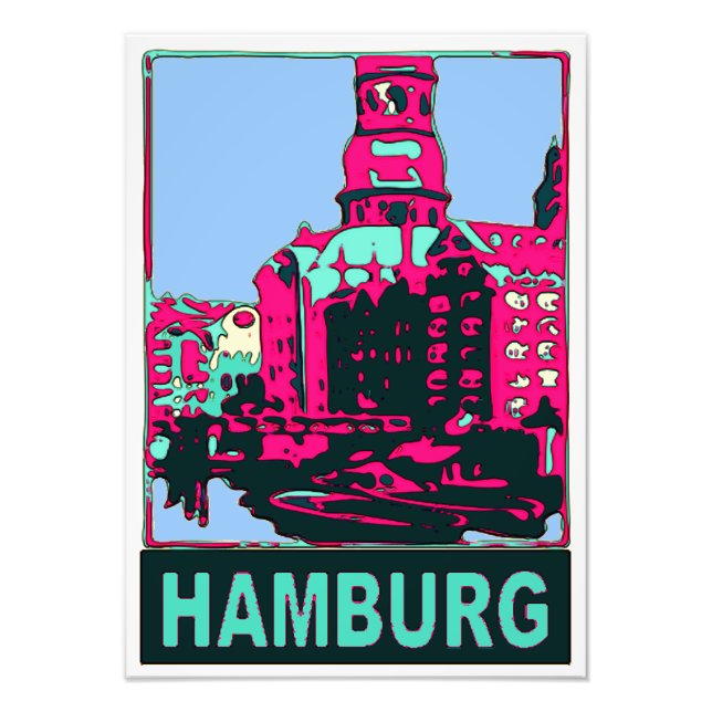 Hamburg Travel Poster (Front)