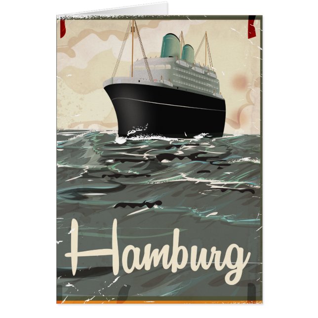 Hamburg Vintage Travel poster (Front)