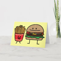 Hamburger and Fries fast food bun junk fried hot