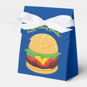 Hamburger Birthday Party Burger Favour Box