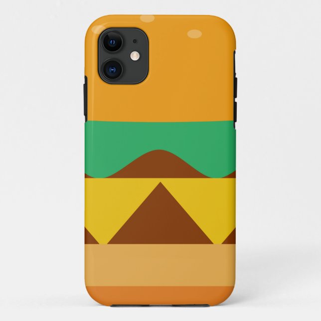 hamburger bread food cheese Case-Mate iPhone case (Back)