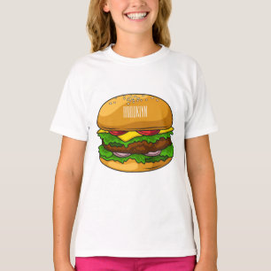 Hamburger cartoon illustration T-Shirt