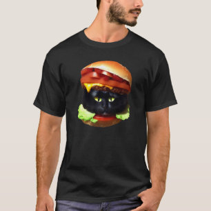 Hamburger Cat Burger & Cat Hilarious Idea T-Shirt