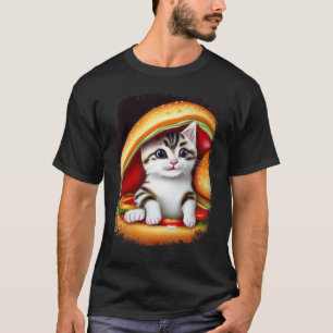 Hamburger Cat  Catburger Burger Purr Meow Cat  2 T-Shirt