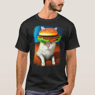 Hamburger Cat  Catburger Burger Purr Meow Cat   4 T-Shirt