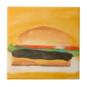 Hamburger Ceramic Tile