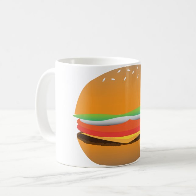Hamburger Coffee Mug (Front Left)