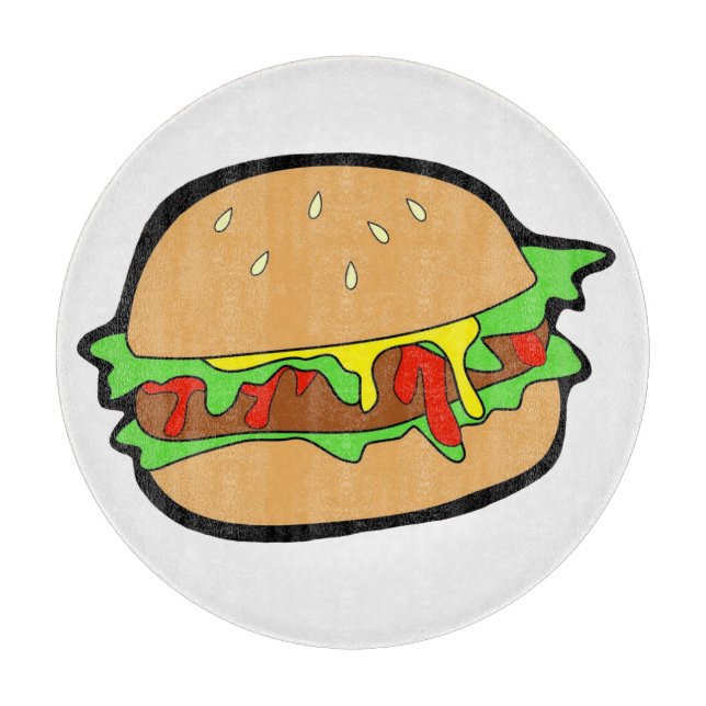 Hamburger Cutting Board (Front)