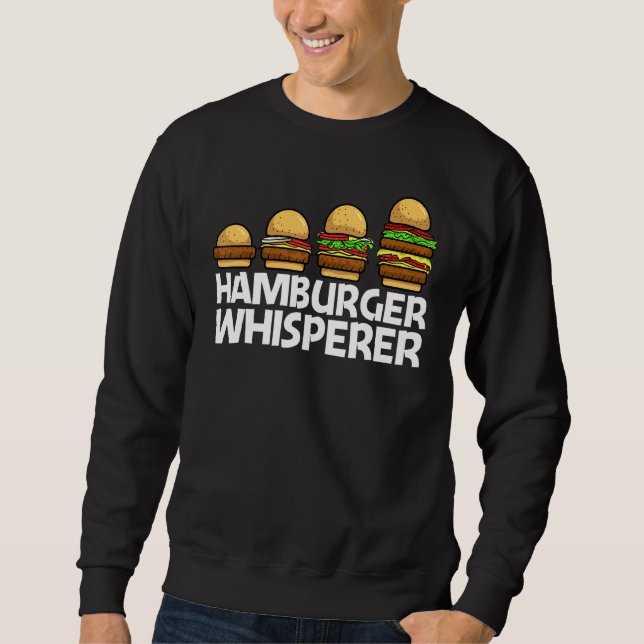 Hamburger For Men Women Food Cheeseburger Costume  Sweatshirt (Front)