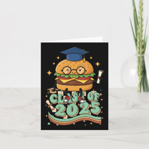 Hamburger Graduate Cl Of 2025 Kids Mens Womens Gra Card