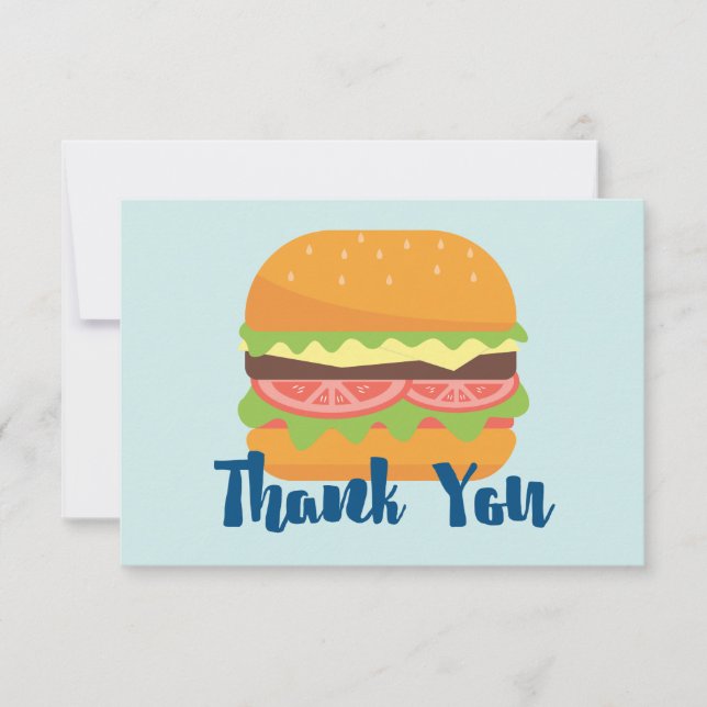 Hamburger Illustration Thank You (Front)