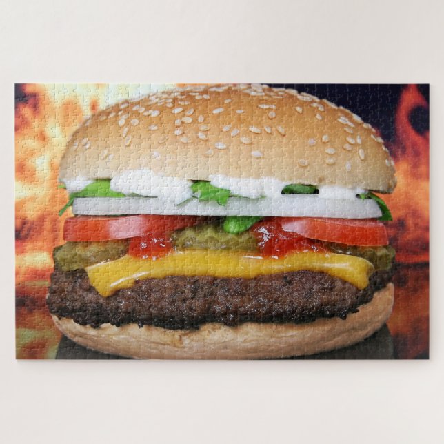 Hamburger Jigsaw Puzzle (Horizontal)