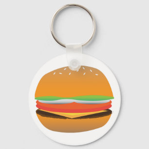Hamburger key ring