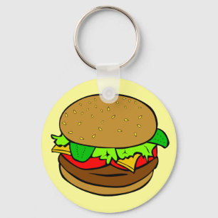 Hamburger Key Ring