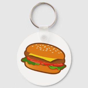 Hamburger Key Ring