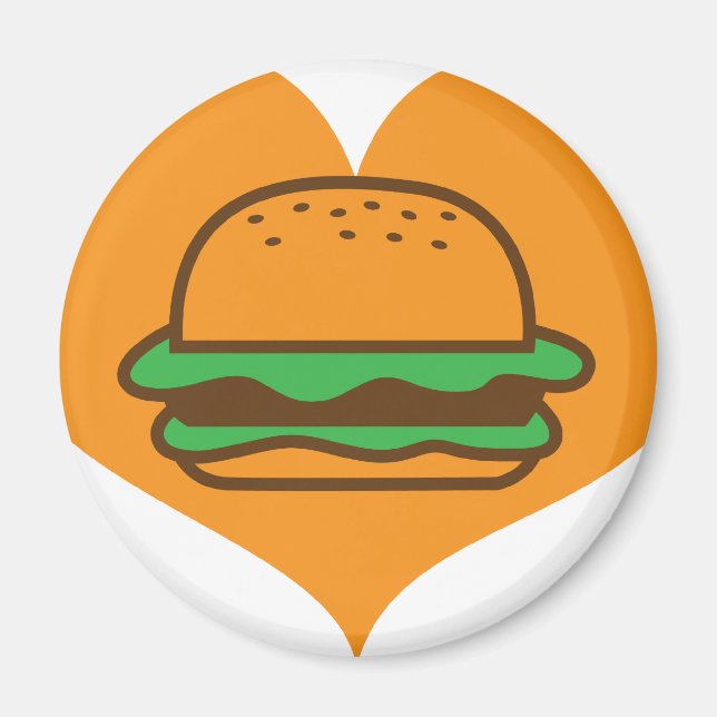 Hamburger lover magnet (Front)
