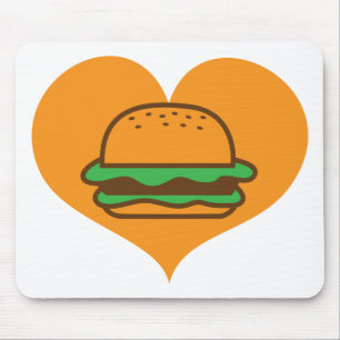 Hamburger lover mouse pad