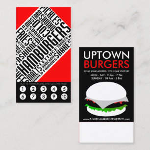 hamburger loyalty (wordWEBs) Card