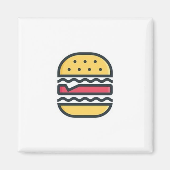 Hamburger ! magnet (Front)
