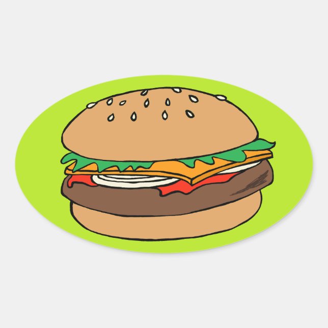 Hamburger sticker (Front)