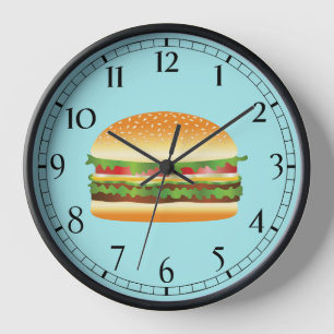 Hamburger Wall Clock