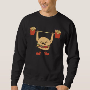 Hamburger Weightlifting Fries Sweatshirt