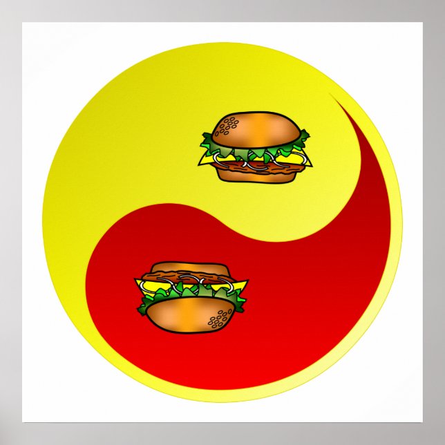 Hamburger Yin Yang Poster (Front)