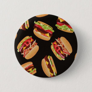 Hamburgers 6 Cm Round Badge