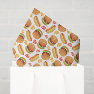 Hamburgers and Hot Dogs Tissue Paper