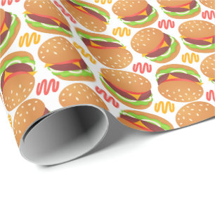 Hamburgers Wrapping Paper