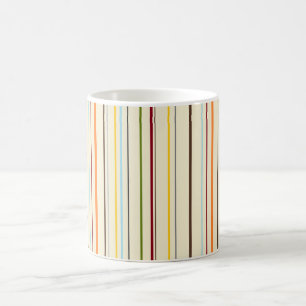 HAMbWG 11 oz MugMulti thin  Stripes on Bge Coffee Mug