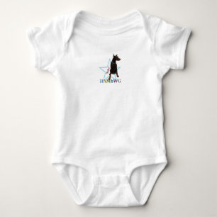 HAMbWG Baby Boy T w Hambwg Pet Doberman "Bailey" Bodysuit