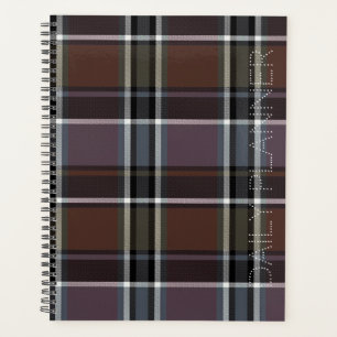 HAMbWG - Brown Plaid Planner