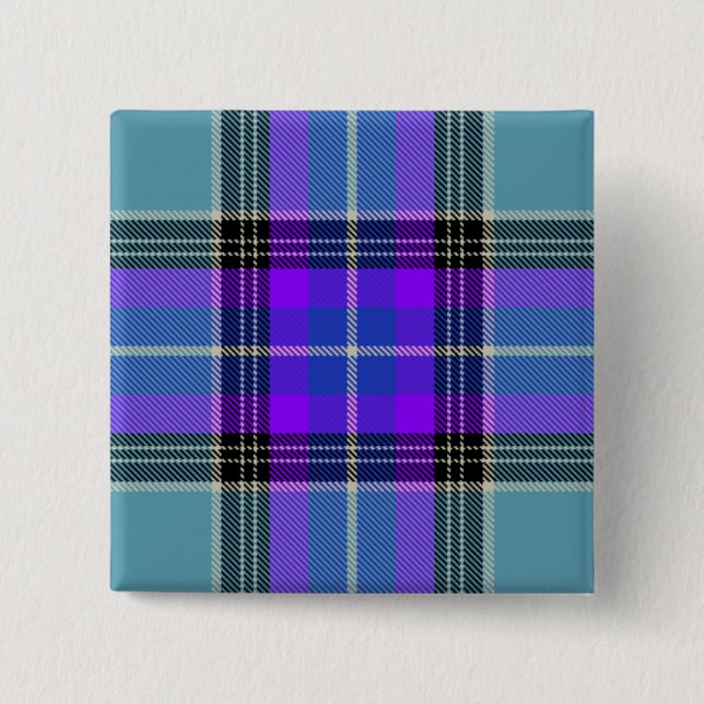 HAMbWG - Button - blue purple plaid (Front)