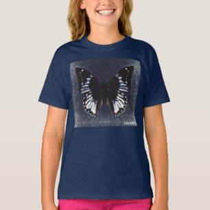 HAMbWG - Children's T Shirt - Navy Butterfly
