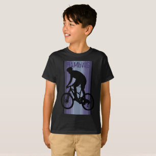 HAMbWG - Children's T Shirt - Purple Bike Rider