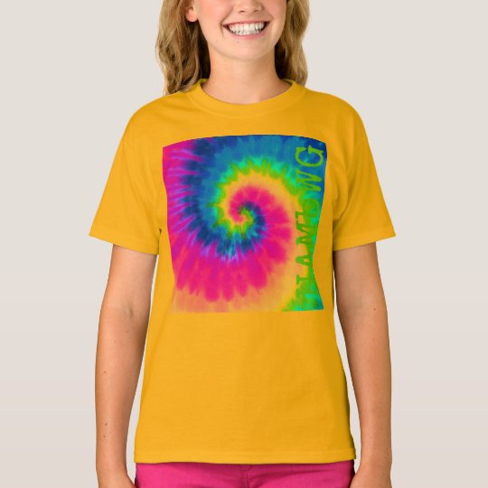HAMbWG - Children's T Shirt - Tie Dye with Pink