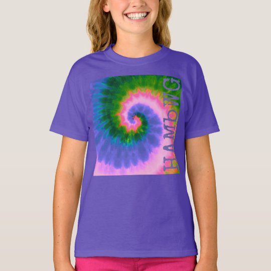 HAMbWG - Children's T Shirt - Tie Dye with Purple