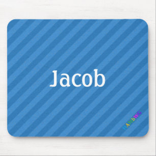HAMbWG - Computer Mouse - Blue Diagonal Pad