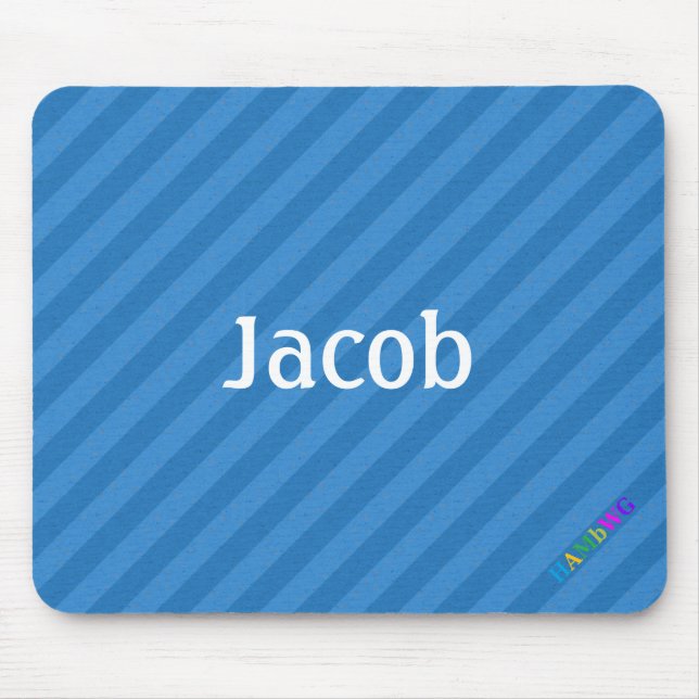HAMbWG - Computer Mouse - Blue Diagonal Pad (Front)