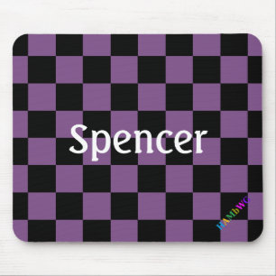 HAMbWG - Computer Mouse - Purple Chequered Pad
