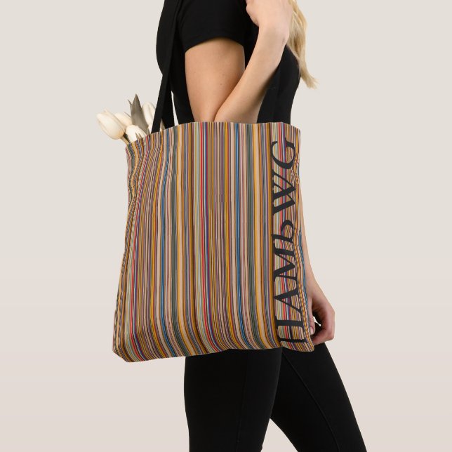 HAMbWG Cross Body Bag or Tote - Primary Gradient (Close Up)
