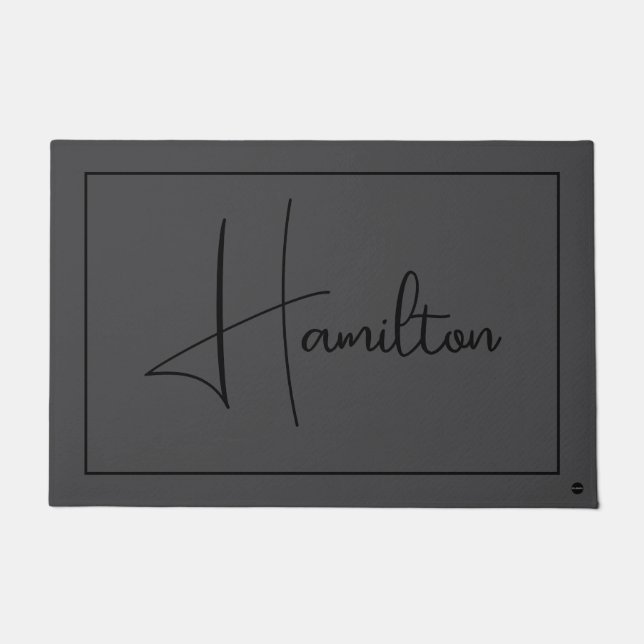 HAMbWG - Custom Door Mat in Any Colour w Name (Front)