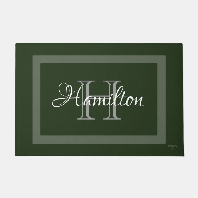 HAMbWG - Custom Door Mat in Any Colour w Name (Front)