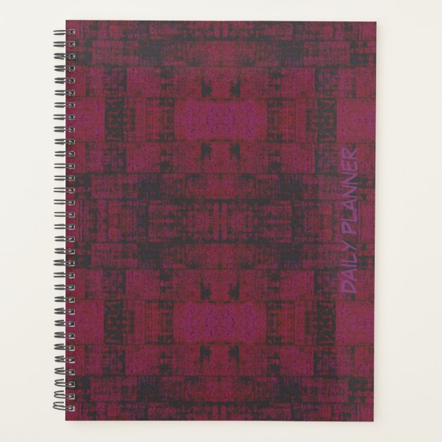 HAMbWG - Daily Planner - Distress look Cherry (Front)