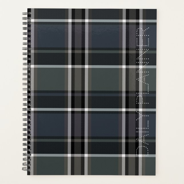 HAMbWG - Daily Planner -Grey Plaid (Front)