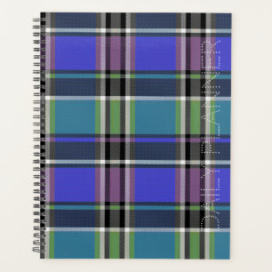 HAMbWG - Daily Planner - Lavender/green Plaid