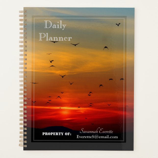 HAMbWG - Daily Planner - Sunset (Front)