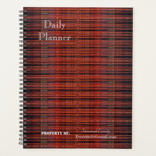 HAMbWG - Daily Planner -  Threaded Look (Front)
